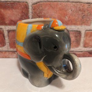 Trunk Up Gray Circus Elephant Planter Mug Catchall Best Friends Collection